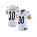 Women's Nike Pittsburgh Steelers #30 James Conner Limited White NFL Jersey