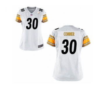 Women's Nike Pittsburgh Steelers #30 James Conner White NFL Jersey