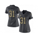 Women's Nike Pittsburgh Steelers #31 Ross Cockrell Limited Black 2016 Salute to Service NFL Jersey