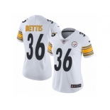 Women's Nike Pittsburgh Steelers #36 Jerome Bettis Vapor Untouchable Limited White NFL Jersey