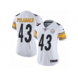 Women's Nike Pittsburgh Steelers #43 Troy Polamalu Vapor Untouchable Limited White NFL Jersey