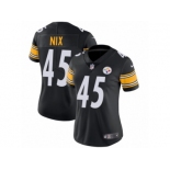 Women's Nike Pittsburgh Steelers #45 Roosevelt Nix Vapor Untouchable Limited Black Team Color NFL Jersey