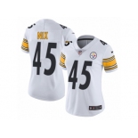 Women's Nike Pittsburgh Steelers #45 Roosevelt Nix Vapor Untouchable Limited White NFL Jersey