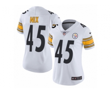 Women's Nike Pittsburgh Steelers #45 Roosevelt Nix Vapor Untouchable Limited White NFL Jersey