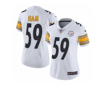 Women's Nike Pittsburgh Steelers #59 Jack Ham Vapor Untouchable Limited White NFL Jersey