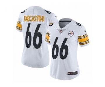 Women's Nike Pittsburgh Steelers #66 David DeCastro Vapor Untouchable Limited White NFL Jersey