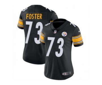 Women's Nike Pittsburgh Steelers #73 Ramon Foster Vapor Untouchable Limited Black Team Color NFL Jersey