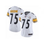 Women's Nike Pittsburgh Steelers #75 Joe Greene Vapor Untouchable Limited White NFL Jersey