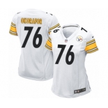 Women's Nike Pittsburgh Steelers #76 Chukwuma Okorafor Game White NFL Jersey