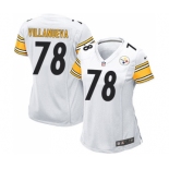 Women's Nike Pittsburgh Steelers #78 Alejandro Villanueva Game White NFL Jersey