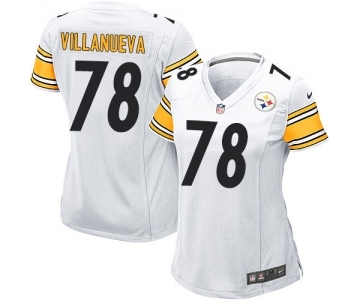 Women's Nike Pittsburgh Steelers #78 Alejandro Villanueva Game White NFL Jersey