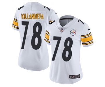 Women's Nike Pittsburgh Steelers #78 Alejandro Villanueva Vapor Untouchable Limited White NFL Jersey