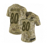 Women's Nike Pittsburgh Steelers #80 Jack Butler Limited Camo 2018 Salute to Service NFL Jersey