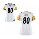 Women's Nike Pittsburgh Steelers #80 Ladarius Green White NFL Jersey