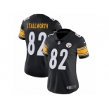 Women's Nike Pittsburgh Steelers #82 John Stallworth Vapor Untouchable Limited Black Team Color NFL Jersey