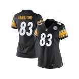 Women's Nike Pittsburgh Steelers #83 Cobi Hamilton Limited Black Team Color NFL Jersey