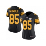 Women's Nike Pittsburgh Steelers #85 Xavier Grimble Limited Black Rush NFL Jersey