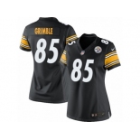 Women's Nike Pittsburgh Steelers #85 Xavier Grimble Limited Black Team Color NFL Jersey