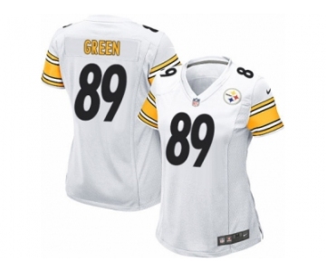 Women's Nike Pittsburgh Steelers #89 Ladarius Green Game White NFL Jersey