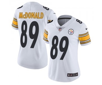 Women's Nike Pittsburgh Steelers #89 Vance McDonald White Vapor Untouchable Limited Player NFL Jersey