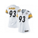 Women's Nike Pittsburgh Steelers #93 Dan McCullers Limited White NFL Jersey