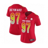 Women's Nike Pittsburgh Steelers #97 Cameron Heyward Limited Red AFC 2019 Pro Bowl NFL Jersey