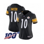 Women's Pittsburgh Steelers #10 Ryan Switzer Black Team Color Vapor Untouchable Limited Player 100th Season Football Jersey