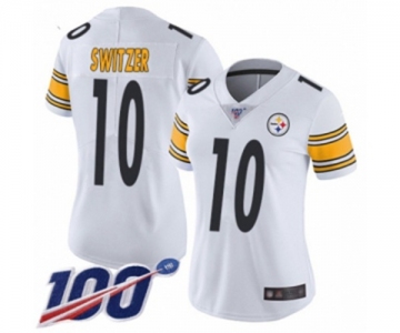 Women's Pittsburgh Steelers #10 Ryan Switzer White Vapor Untouchable Limited Player 100th Season Football Jersey