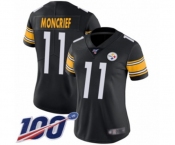 Women's Pittsburgh Steelers #11 Donte Moncrief Black Team Color Vapor Untouchable Limited Player 100th Season Football Jersey