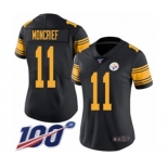 Women's Pittsburgh Steelers #11 Donte Moncrief Limited Black Rush Vapor Untouchable 100th Season Football Jersey