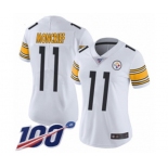 Women's Pittsburgh Steelers #11 Donte Moncrief White Vapor Untouchable Limited Player 100th Season Football Jersey