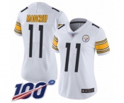 Women's Pittsburgh Steelers #11 Donte Moncrief White Vapor Untouchable Limited Player 100th Season Football Jersey