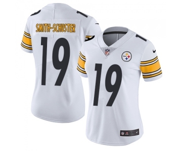 Women's Pittsburgh Steelers #19 JuJu Smith-Schuster White Vapor Untouchable Limited Player Football Jersey