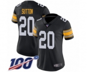 Women's Pittsburgh Steelers #20 Cameron Sutton Black Alternate Vapor Untouchable Limited Player 100th Season Football Jersey