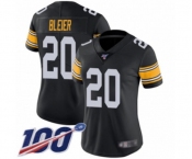 Women's Pittsburgh Steelers #20 Rocky Bleier Black Alternate Vapor Untouchable Limited Player 100th Season Football Jersey