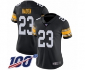 Women's Pittsburgh Steelers #23 Joe Haden Black Alternate Vapor Untouchable Limited Player 100th Season Football Jersey