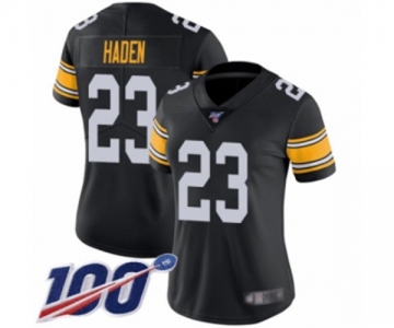 Women's Pittsburgh Steelers #23 Joe Haden Black Alternate Vapor Untouchable Limited Player 100th Season Football Jersey