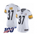 Women's Pittsburgh Steelers #37 Carnell Lake White Vapor Untouchable Limited Player 100th Season Football Jersey