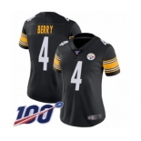 Women's Pittsburgh Steelers #4 Jordan Berry Black Team Color Vapor Untouchable Limited Player 100th Season Football Jersey