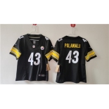 Women's Pittsburgh Steelers #43 Troy Polamalu F.U.S.E. Black Vapor Football Stitched Jersey