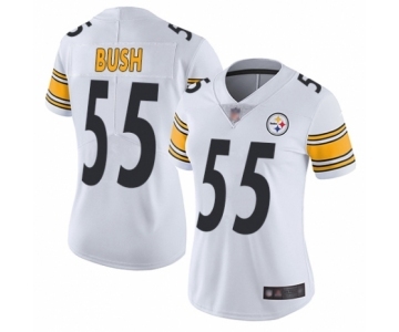 Women's Pittsburgh Steelers #55 Devin Bush White Vapor Untouchable Limited Player Football Jersey