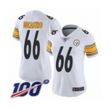 Women's Pittsburgh Steelers #66 David DeCastro White Vapor Untouchable Limited Player 100th Season Football Jersey