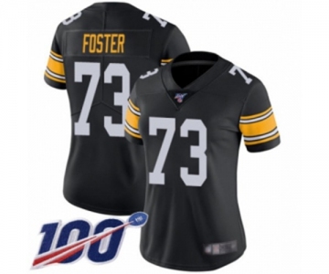 Women's Pittsburgh Steelers #73 Ramon Foster Black Alternate Vapor Untouchable Limited Player 100th Season Football Jersey