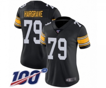 Women's Pittsburgh Steelers #79 Javon Hargrave Black Alternate Vapor Untouchable Limited Player 100th Season Football Jersey