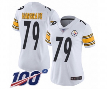 Women's Pittsburgh Steelers #79 Javon Hargrave White Vapor Untouchable Limited Player 100th Season Football Jersey