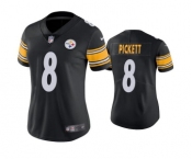 Women's Pittsburgh Steelers #8 Kenny Pickett Black Vapor Untouchable Limited Stitched Jersey(Run Small)