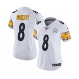 Women's Pittsburgh Steelers #8 Kenny Pickett White Vapor Untouchable Limited Stitched Jersey(Run Small)