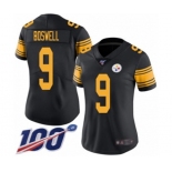 Women's Pittsburgh Steelers #9 Chris Boswell Limited Black Rush Vapor Untouchable 100th Season Football Jersey