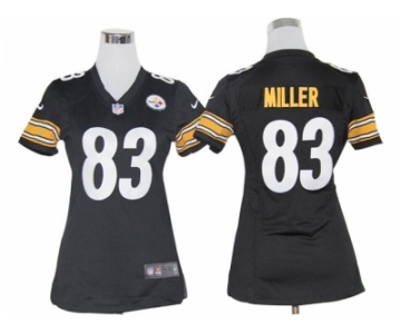 nike women nfl jerseys Pittsburgh Steelers #83 Heath Miller Black [nike]