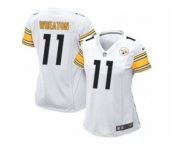 nike women nfl jerseys pittsburgh steelers #11 wheaton white[nike]